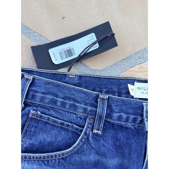 Nili Lotan Taylor Jeans Womens 32 Blue High Rise Straight Made USA NWT BZ - Picture 2 of 4